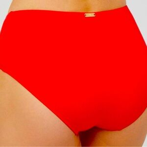 Ralph Lauren Women's Solid Red High Waisted Bikini Bottom SIZE 6 NWT ♦️
